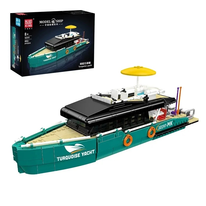 Model Kit Yacht - Turkuaz Renkli Lüks Yatlar Yapım Seti,