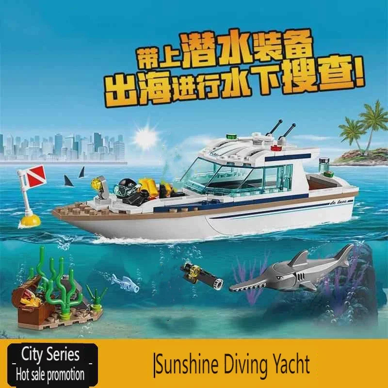 Model Kit Yacht - Şehir Serisi 60221 Sunshine Dalış Yat
