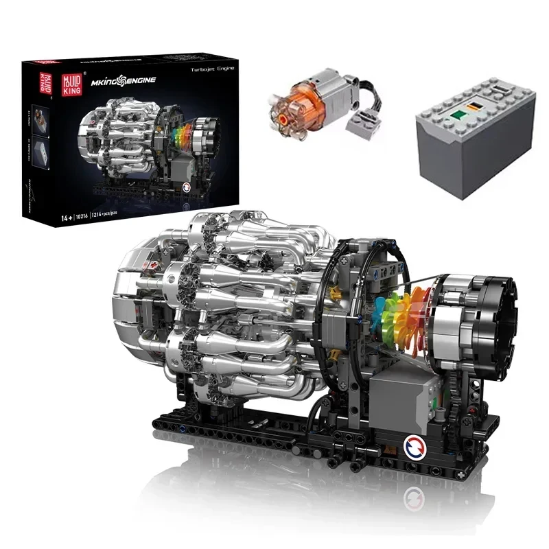 Mould King 10216 Turbojet Moto - Model Kit Engine incelemesi ve fiyatı