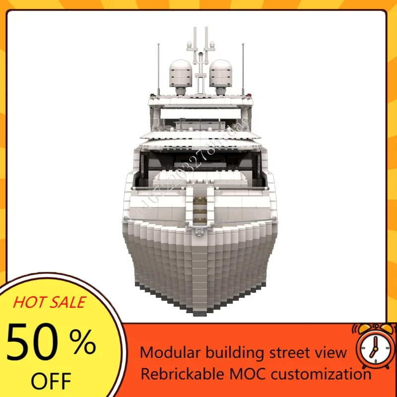 4657 adet özel MOC süper yat s - Model Kit Yacht incelemesi ve fiyatı