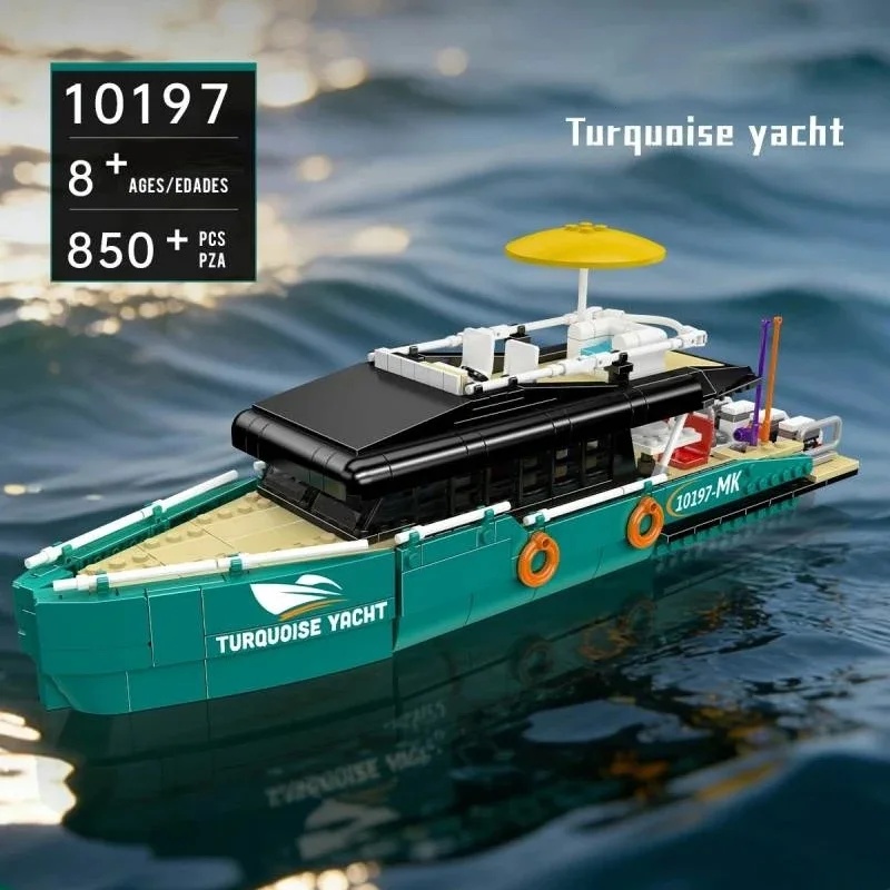 Turkuaz Renkli Lüks Yatlar Yap - Model Kit Yacht incelemesi ve fiyatı
