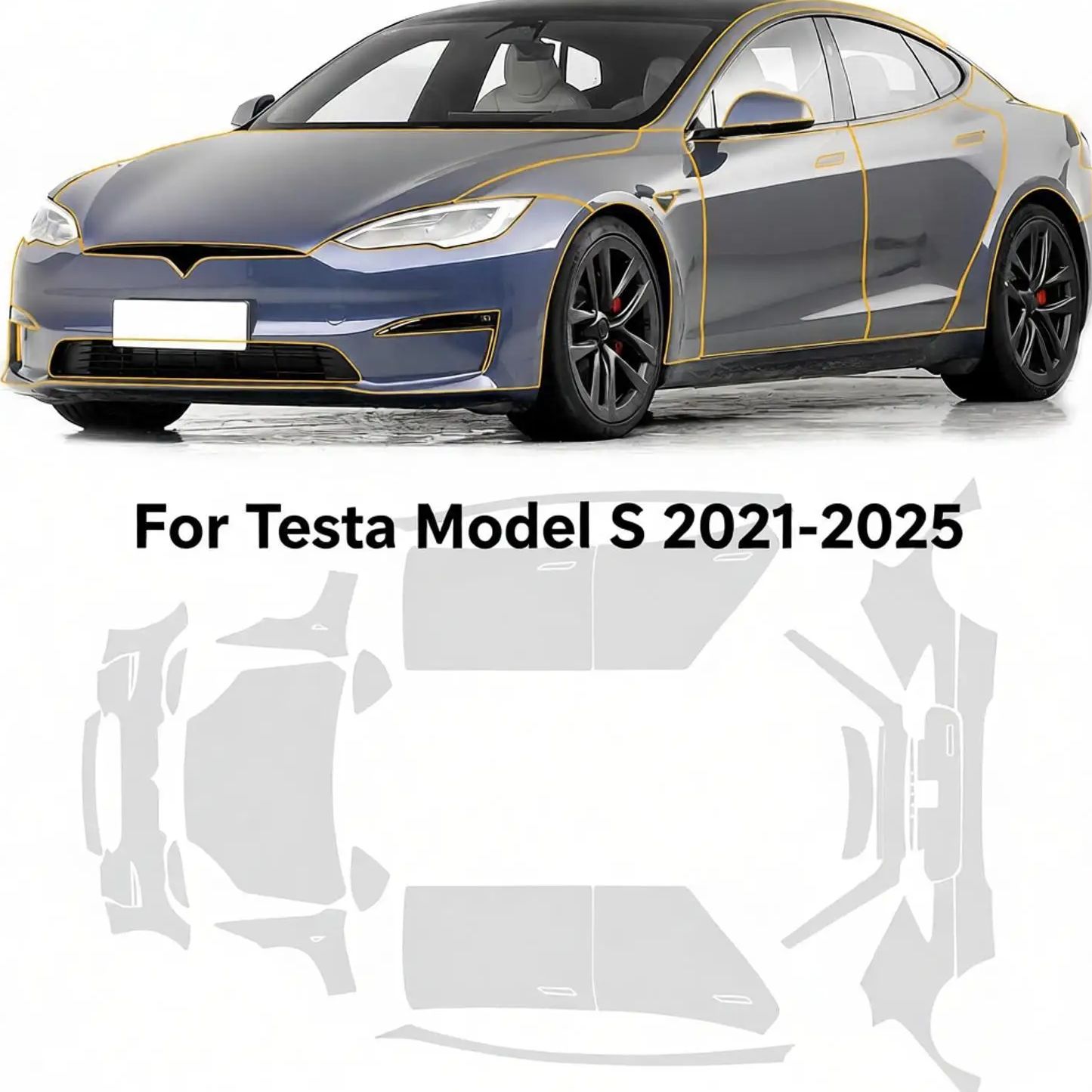 Tesla Model S 2021-2025 için 8 - Paint Model Kit incelemesi ve fiyatı